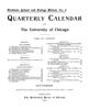 Quarterly Calendar, Vol. 1, No. 2, September 1892