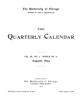 Quarterly Calendar, Vol. 3, No. 2, August 1894