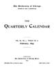 Quarterly Calendar, Vol. 3, No. 4, February 1895