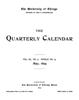 Quarterly Calendar, Vol. 3, No. 5, May 1895
