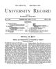 University Record, Vol. 1, No. 1, April 3, 1896