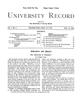 University Record, Vol. 1, No. 2, April 10, 1896