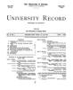 University Record, Vol. 3, No. 1, April 1, 1898