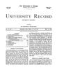 University Record, Vol. 3, No. 7, May 13, 1898
