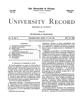 University Record, Vol. 3, No. 8, May 20, 1898