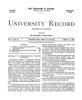 University Record, Vol. 3, No. 20, August 12, 1898