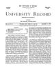 University Record, Vol. 3, No. 33, November 11, 1898