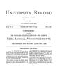 University Record, Vol. 3, No. 10, June 3, 1898