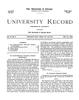 University Record, Vol. 4, No. 8, May 26, 1899