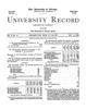 University Record, Vol. 4, No. 15, July 14, 1899