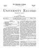 University Record, Vol. 4, No. 19, August 11, 1899