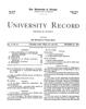 University Record, Vol. 4, No. 25, September 22, 1899