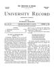 University Record, Vol. 4, No. 28, October 13, 1899