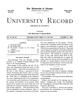 University Record, Vol. 4, No. 30, October 27, 1899