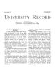 University Record, Vol. 4, No. 32, November 10, 1899
