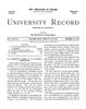 University Record, Vol. 4, No. 34, November 24, 1899