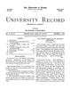 University Record, Vol. 4, No. 35, December 1, 1899