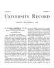 University Record, Vol. 4, No. 36, December 8, 1899