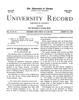 University Record, Vol. 4, No. 43, January 26, 1900