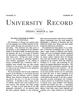 University Record, Vol. 4, No. 49, March 9, 1900