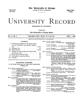 University Record, Vol. 5, No. 9, June 1, 1900