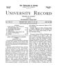 University Record, Vol. 5, No. 16, July 20, 1900