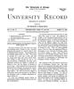 University Record, Vol. 5, No. 19, August 10, 1900