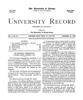 University Record, Vol. 5, No. 33, November 16, 1900