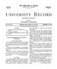 University Record, Vol. 5, No. 34, November 23, 1900