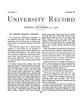 University Record, Vol. 5, No. 38, December 21, 1900