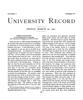 University Record, Vol. 5, No. 51, March 22, 1901