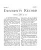 University Record, Vol. 6, No. 4, April 26, 1901
