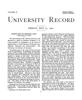 University Record, Vol. 6, No. 9, May 31, 1901