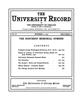 University Record, Vol. 6, No. 31, November 2, 1901