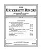 University Record, Vol. 6, No. 51, April 1902