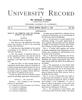 University Record, Vol. 6, No. 40, January 31, 1902