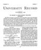 University Record, Vol. 7, No. 7, November 1902