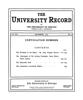 University Record, Vol. 8, No. 5, September 1903