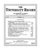University Record, Vol. 8, No. 7, November 1903