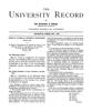 University Record, Vol. 8, No. 1, May 1903