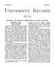 University Record, Vol. 9, No. 1, May 1904