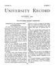 University Record, Vol. 9, No. 6, October 1904