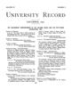 University Record, Vol. 9, No. 8, December 1904