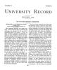 University Record, Vol. 9, No. 9, January 1905