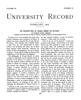 University Record, Vol. 9, No. 10, February 1905