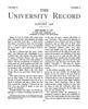 University Record, Vol. 10, No. 3, January 1906