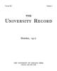 University Record, Vol. 12, No. 2, October 1907