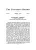 University Record (New Series), Vol. 2, No. 2, April 1916