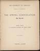 University of Chicago Convocation Programs, April 1, 1893