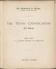 University of Chicago Convocation Programs, April 1, 1895